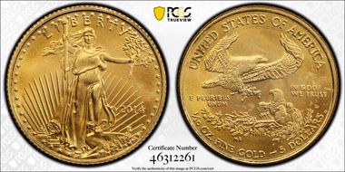2014 $5 Gold Eagle MS69