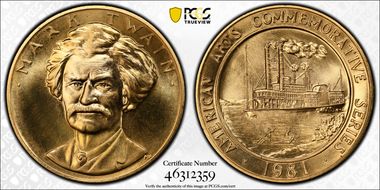 1981 AV Medal Mark Twain MS67