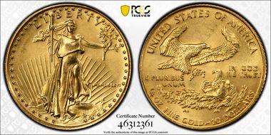 1986 $10 Gold Eagle MS67