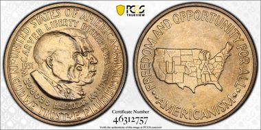 1951-D 50C Washington-Carver MS66