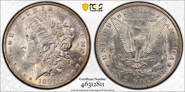 1887-O $1 MS62