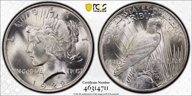 1922 $1 MS66