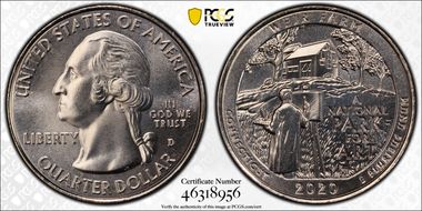 2020-D 25C Weir Farm NP MS68