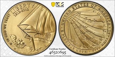 2012-W $5 Star-Spangled Banner MS70