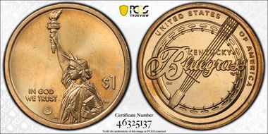 2022-D $1 American Innovation KY Bluegrass Music Pos. B First Strike MS66