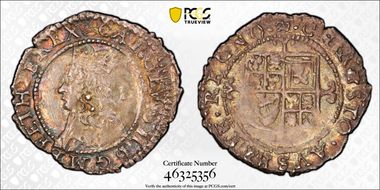 (1660-62) 1D S-3327 Third Issue AU58