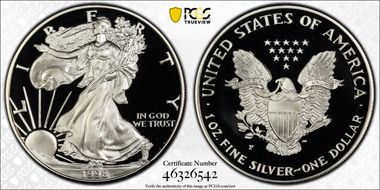 1998-P $1 Silver Eagle PR70DCAM