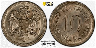 1917 10 Para KM-19 MS64