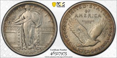 1917-D 25C Type 1 VF25