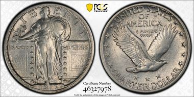 1917-D 25C Type 2 N1