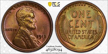 1913 1C MS64BN