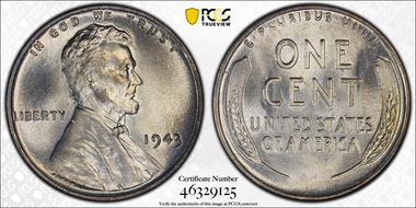 1943 1C MS67