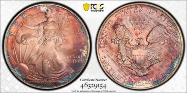 2005 $1 Silver Eagle MS68