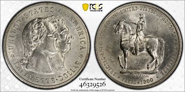 1900 $1 Lafayette AU58