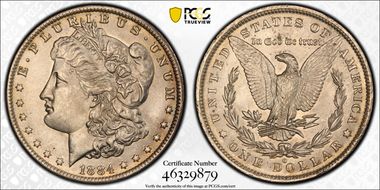 1884-O $1 MS64