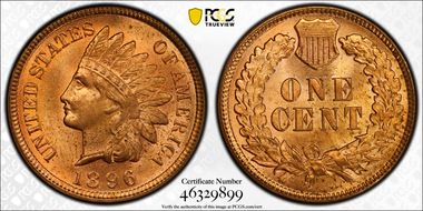1896 1C MS64RD
