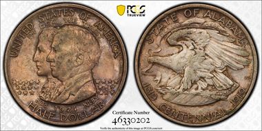 1921 50C Alabama AU55