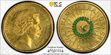2014 $2 Remembrance - Colorized MS62