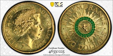 2014 $2 Remembrance - Colorized MS62