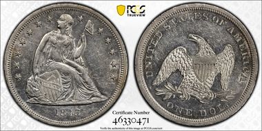 1843 $1 AU53