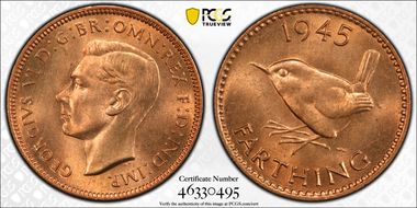 1945 1/4D S-4116 MS65RD