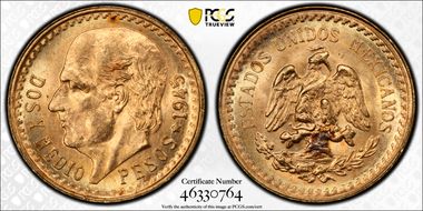 1945 2 1/2 P KM-463  Au MS66