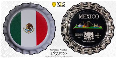 2022 500 Fr Mexico Bottle Cap Colorized PR69DCAM