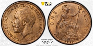 1919 1D S-4051 MS64RB