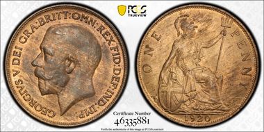 1920 1D S-4051 MS64RB