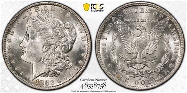 1883-O $1 MS62
