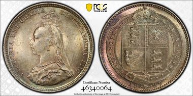1887 Shil S-3926 Jubilee Head MS64