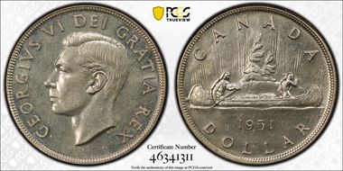 1951 S$1 Arnprior MS62