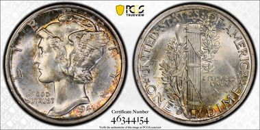 1941-S 10C MS65FB