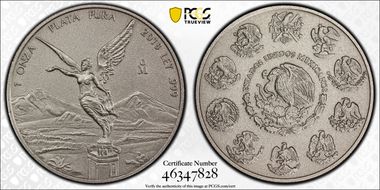 2018-Mo Onza Libertad Ag - Antiqued SP70