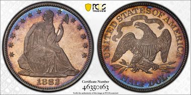 1882 50C MS64