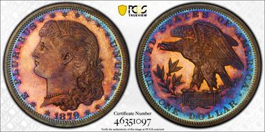 1879 $1 J-1608, Schoolgirl PR65+