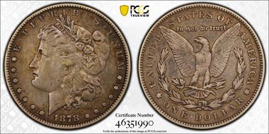 1878 7TF $1 Reverse of 1878 VF30