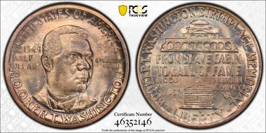 1949-S 50C Booker T. Washington MS66+