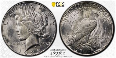 1923-S $1 MS63