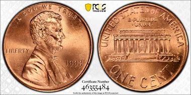 1993 1C MS68RD