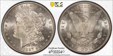 1887-S $1 MS64