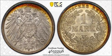 1911-J Mark J-17 MS63