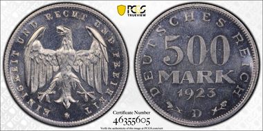 1923-D 500 Mk J-305 PR65