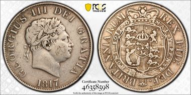 1817 1/2 Cr S-3789 Small Head VF30