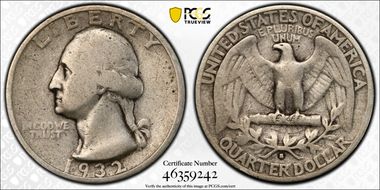 1932-S 25C VG8