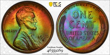 1950-S 1C MS66BN