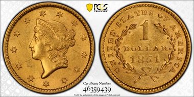 1851 G$1 MS61