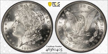 1890-S $1 MS65