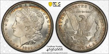 1882-CC $1 MS67+ 