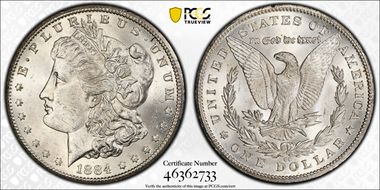 1884-CC $1 MS63